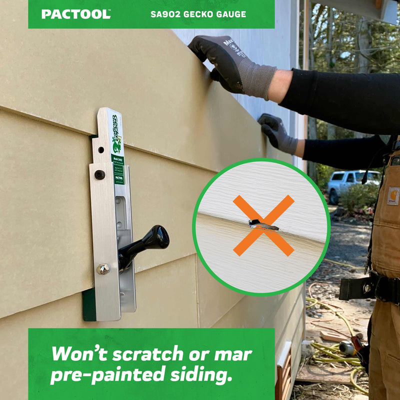 PacTool SA902 Aluminum Gecko Gauge Hardi Board Siding Gauges BRAND NEW 5/16” Thickness for Hardie Siding