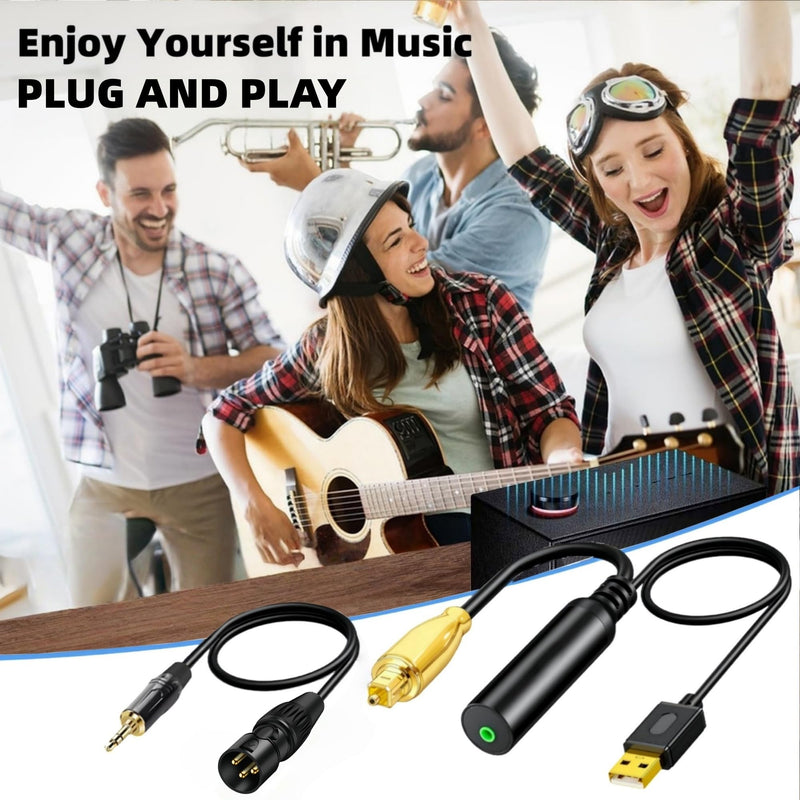192KHz DAC Optical to XLR Converter,Optical Audio Cable to AUX Cable Adapter,Digital to Analog Audio Converter for HDTV DVD Set-top Boxes Out to Speaker Audio Mixer(Unidirectional O-ptical to XLR) 3.3FT