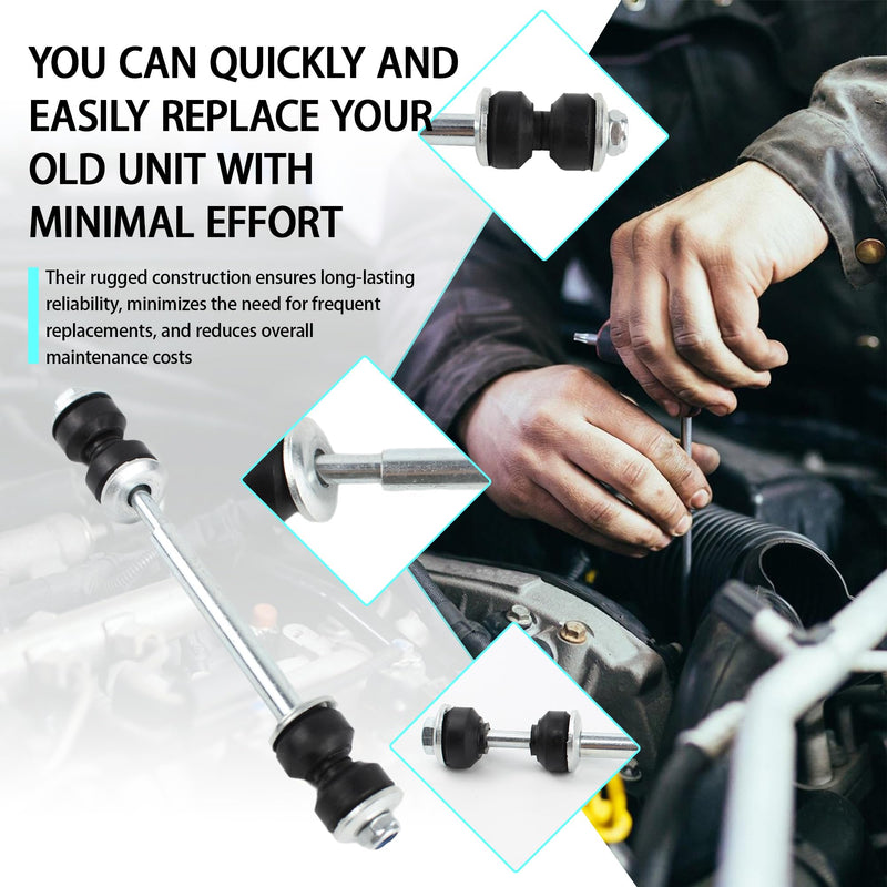 K7275 2 Pcs Front Stabilizer Sway Bar End Links Compatible With 1994-2011 Ford Explorer Sport Trac Mazda B2300 B2500 B3000 B4000 Dodge Ram 1500 2500 3500 Replaces 2L2Z5K483BA K7275