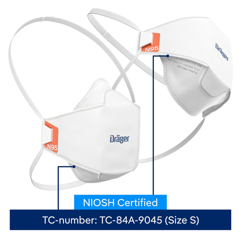 Dräger X-plore 1950 N95 respirator mask | NIOSH-approved respirator mask for construction, DIY, home improvement S