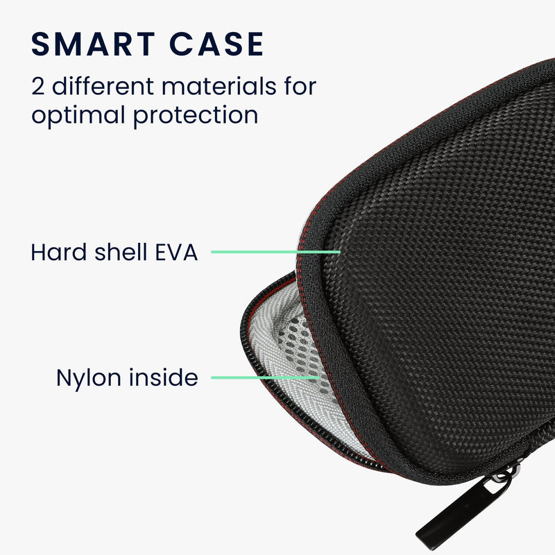 kwmobile Hard Case Compatible with Crucial X10 Pro SSD/Crucial X9 Pro SSD - Case for Carrying Portable SSD Drive - Black
