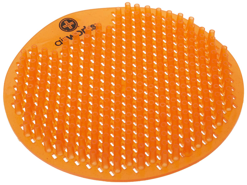 AirWorks AWSFUS231-BX Splash Free Urinal Screen, Citrus Grove, Light 0.22 lb., 8" Height, 6" Width, Orange (Pack of 10) Light Orange Citrus Grove