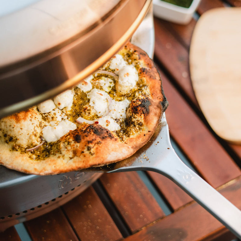 Solo Stove Stainless Pizza Turner | Stainless Peel, Pizza Paddle with Long Handle, Accessory for Solo Stove Pi Pizza Oven and Any Other Ovens, 304 Stainless Steel, L: 22 in x W: 7.6 in, 0.9 lbs Turning