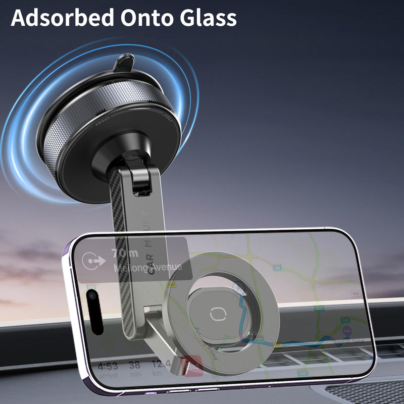 Phone Holder for Your Car Vacuum Magnetic Car Phone Holder for Magsafe 360° Adjustable Car Phone Mount Cell Phone Holders for Your Car for iPhone 17 16 15 14 13 12 Pro Max Plus Air