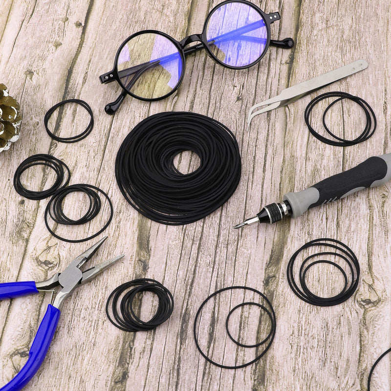 150 Pcs Cassette Player Belts Recorder Rubber Belt Repair Maintenance Tape Machine Rubber Belt Mix 40-135 mm Square Cassette Belts for CD VCR DVD LD Repeater Drives, 1mm Width