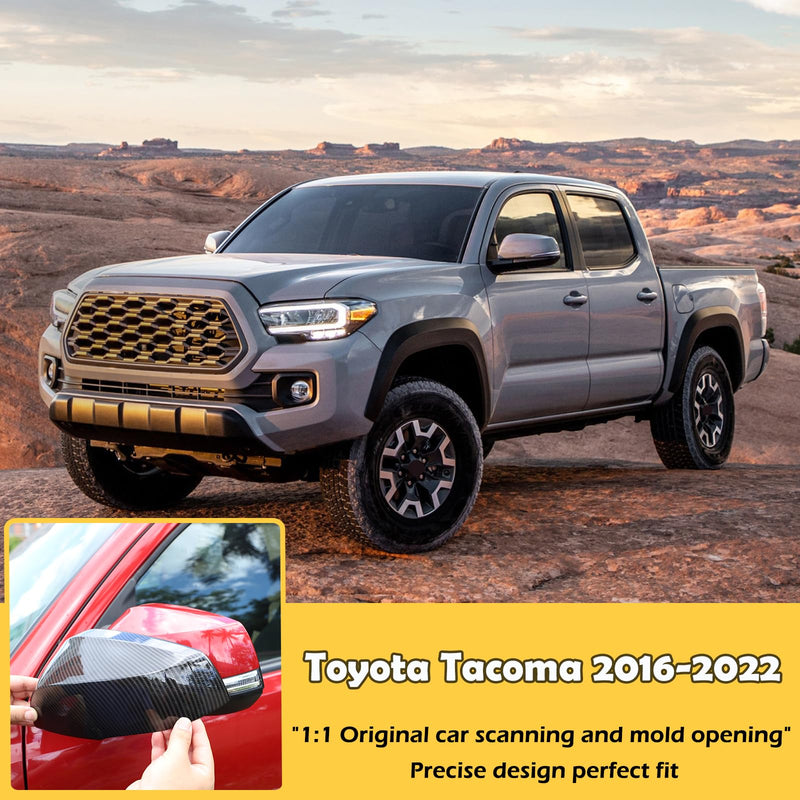 Auto Door Rearview Mirror Protective Trim Cap Compatible with Toyota Wildlander 2020-2022, Side View Mirror Cover Door Side Moulding Trim Accessories (carbon fiber pattern)