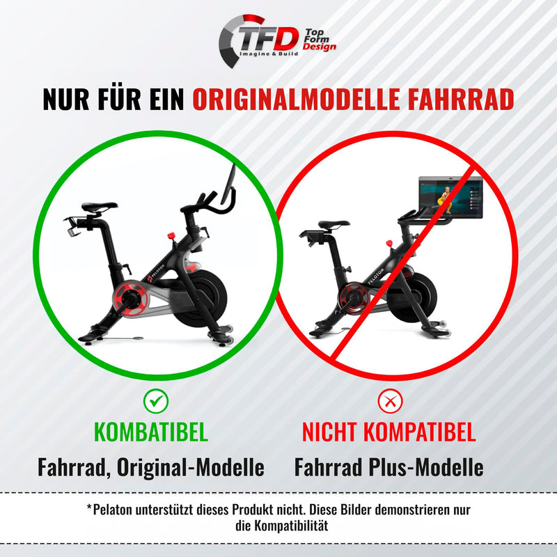 TFD The TrayV2 | Improved V2 Tray for Peloton Bike (orginals) - Work & Ride with Your Phone, Laptop, Book or Tablet (Black) (Tray V2, Acrylic Clear) Tray V2