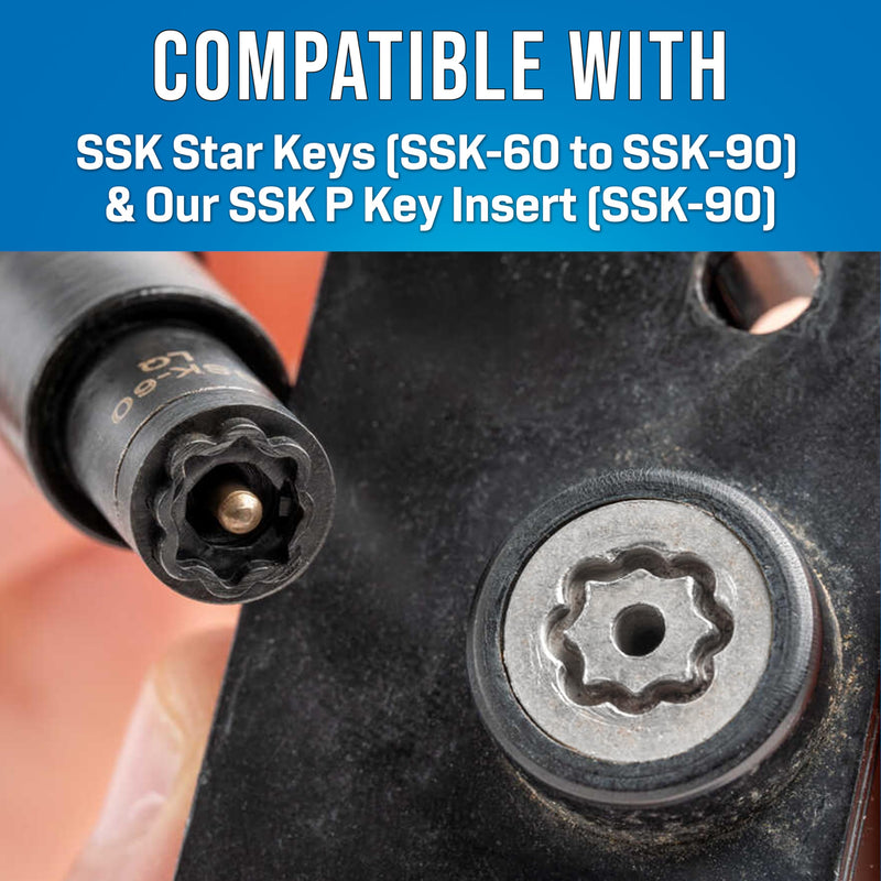 Jonard Tools SSK-600 Star Key Can Wrench Kit for LQ & LB Patterns SSK-600 Star Key Kit for LQ & LB