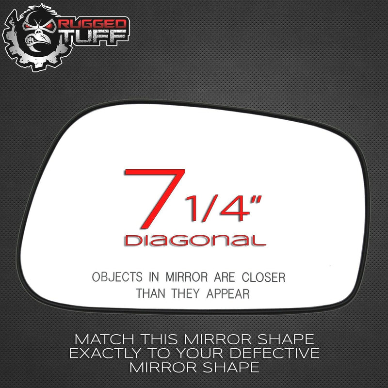 Passenger Side Mirror Glass For 2003 2004 2005 2006 2007 2008 Toyota Corolla Matrix, Pontiac Vibe Right Door Mirrors With Backing Plate 8790801080 Non-Heated