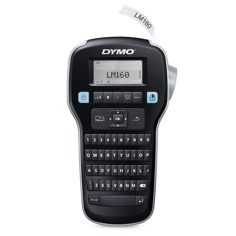 DYMO LabelManager 160 Portable Label Maker Bundle, Easy-to-Use, One-Touch Smart Keys, QWERTY Keyboard, Large Display, For Home & Office Organization, Includes 3 D1 Label Cassettes Machine + 3 Tapes