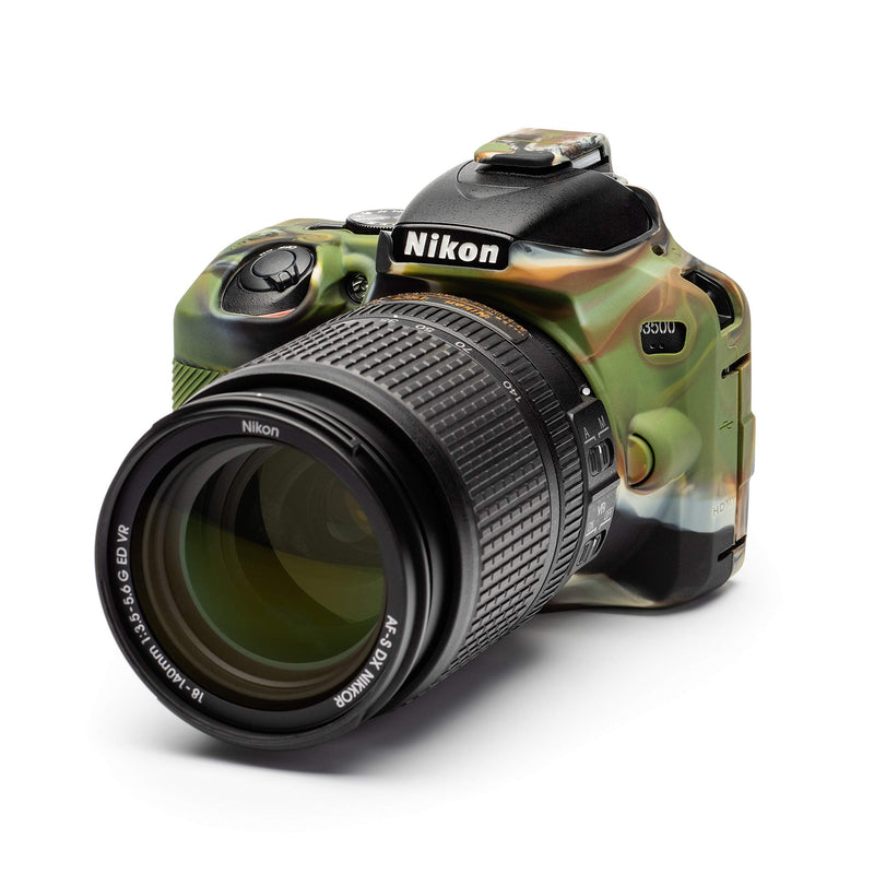 easyCover Silicone Camera Protection Cover for Nikon D3500, Camouflage