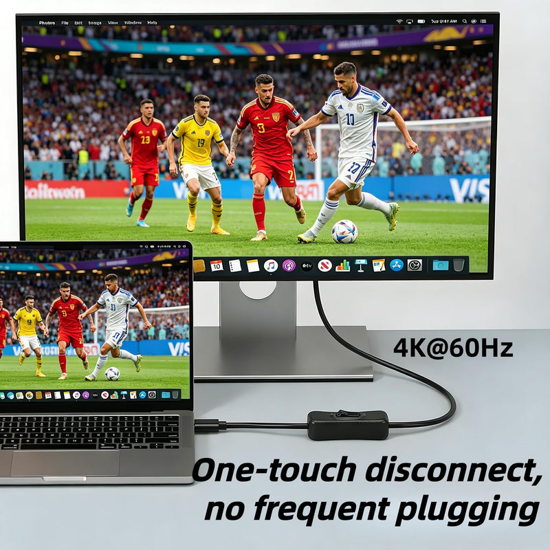 USB C on Off Switch (10gbps/100w/4k@60hz/1ft),USB C Cable with Switch Support Charging/Data/Audio/Video Transmission Compatibility with Most USBC Devices (Smartphones, Laptops,Monitors) 1Ft