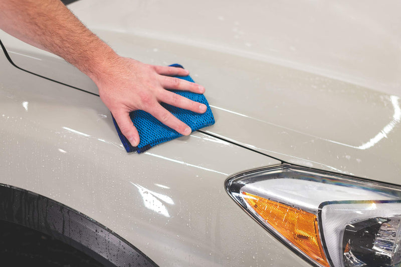 The Rag Company - ULTRA Clay Decontamination Towel - Proven Cleaning & Release of Paint Contaminants; Increase Wax & Sealant Bond; Enhance Paint Gloss & Color; Fine Grade (12x12 inches) 12in. x 12in.