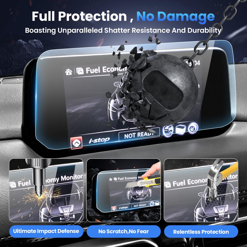 Karltys Screen Protector for 2017-2019 Mazda CX-5 CX5 CX 5, 7-Inch 9H Tempered Glass HD Navigation Screen Cover for Mazda CX5 Touch screen Film [Anti-Glare & No Fingerprint]