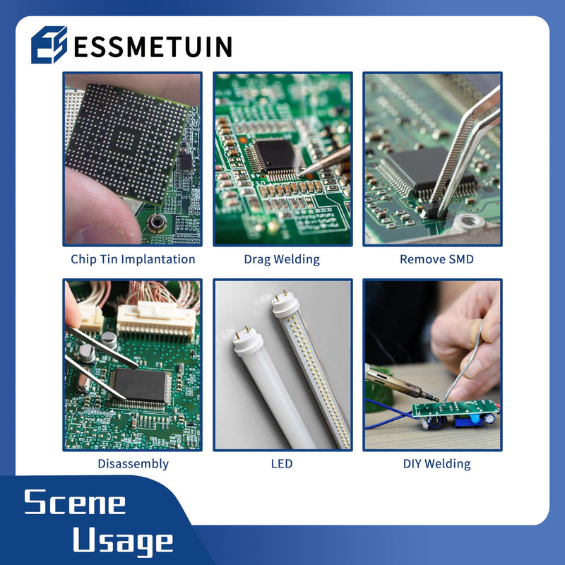 Solder Wick and Soldering flux for Electronics Repair, No Clean Flux, Solder Removal Kit 3+2