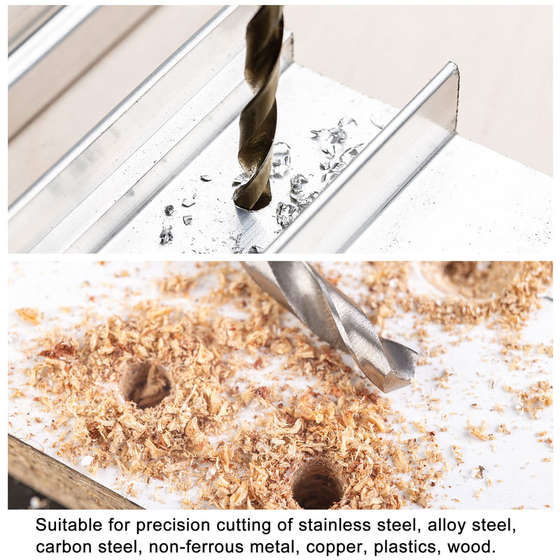uxcell Solid Carbide Twist Drill Bits 3mm, Metric Left Hand Spiral Flutes Straight Shank Tungsten Steel Drilling Tool for Stainless Steel Alloy Metal, 2pcs 2