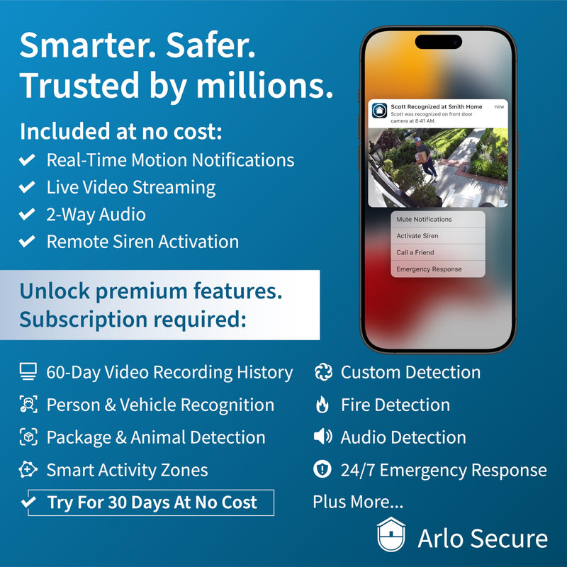 Arlo Essential Security Camera 2K | Indoor Only| 2nd Gen | Baby Monitor & Pet Camera | Wireless with Spotlight, 2-Way Audio, Color Night Vision, Live Stream, Motion Activation, White, 2 Cameras 2K Indoor 2nd Gen