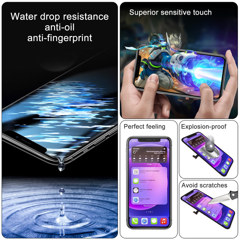 Screen Replacement for iPhone 15 Pro Max 6.7’, 3D Touch Display Full Repair kit, Digitizer Assembly with Tools Set, Tempered Glass, Instruction 6.7 inch 15 Pro Max