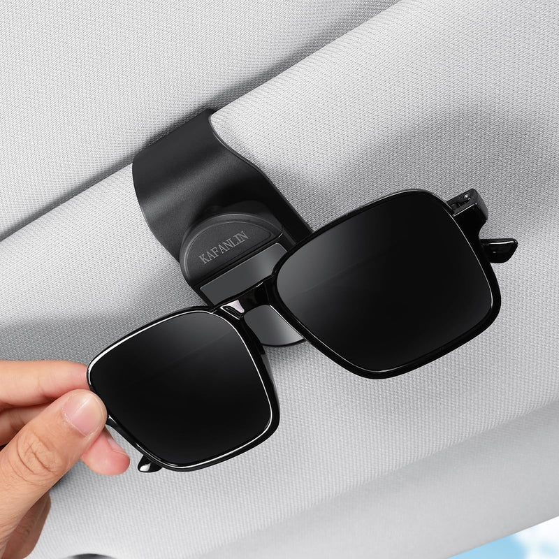 Sunglass Holder for Car Visor Clip Eyeglass Sunglass ABS Plastic Car Asset Accessories for Men Women Necessities Car Sun Visor Auto Trucks Van SUV Organizer