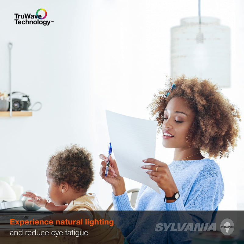 Sylvania Led Truwave Natural Series A19 Light Bulb, 60W Equivalent, Efficient 8W, Medium Base, Dimmable, Clear, 5000K, Daylight - 16 Pack (40809) A19 60W 16 Count 5000k Daylight