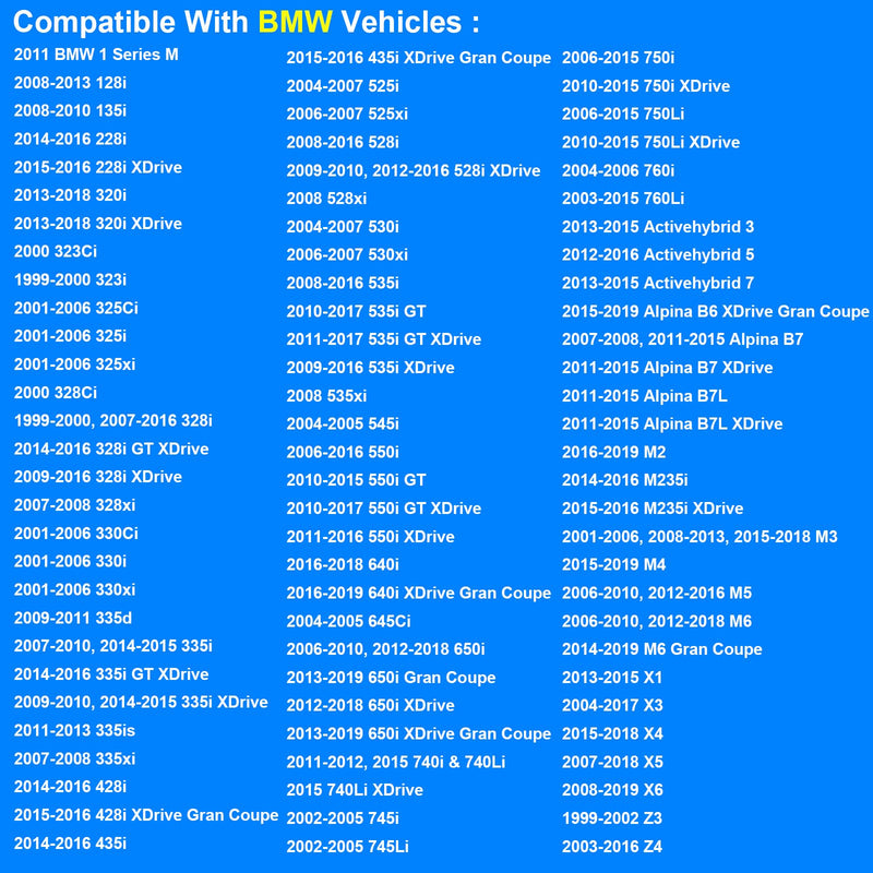 Coolant Temperature Sensor, ECT Temp Sensor Replace TS10270 158-0792 Compatible with BMW - 128i 320i 325i 325xi 328i 328xi 330i 330xi 335i 528i 530i 535i 550i 740i 750i 750Li M3 M5 M6 X3 X5 X6 Z4,More
