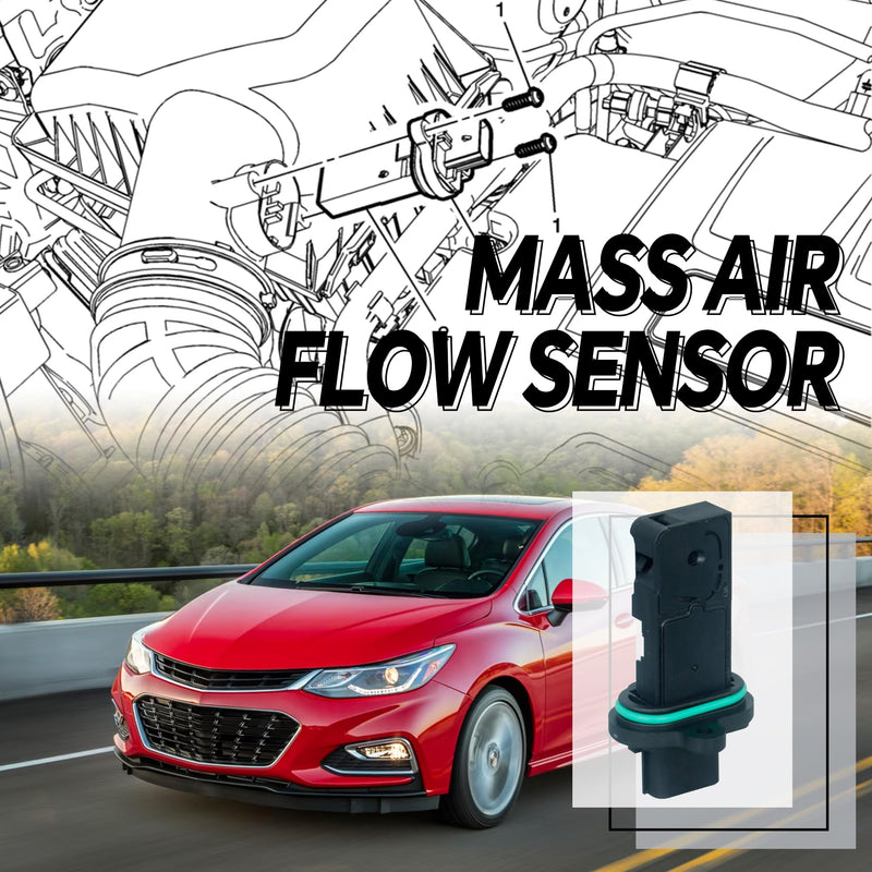 Mass Air Flow Sensor Meter MAF Compatible with Chevrolet Cruze Sonic 1.4L 1.8L Trax 1.4L Cruze Limited 1.4L 1.8L & Buick Encore 1.4L Verano Replace OE 0280218419 ONLY