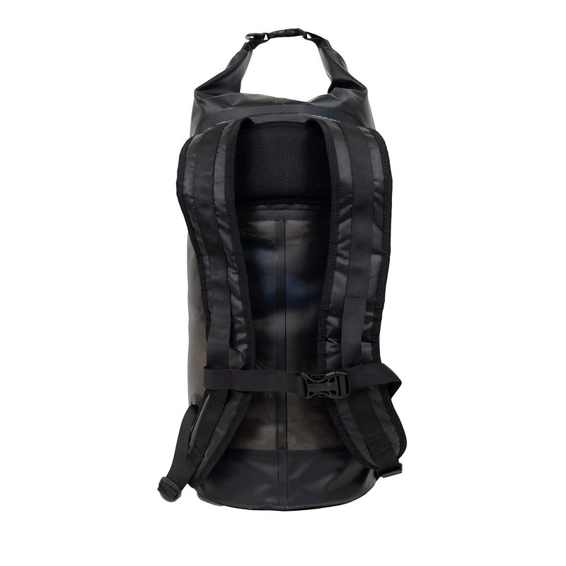 Pelican ExoDry 30L Large Drybag - Waterproof - Backpack-Type Shoulder Straps - Thick & Lightweight - Roll Top Compression - Keeps Gear Dry for Kayaking, Rafting and Fishing - Black