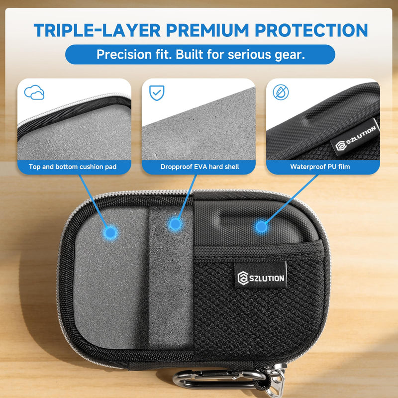 Hard EVA Case for SanDisk Extreme Pro Samsung T9 T7 | Shockproof Travel Storage Bag, Compatible with T7 Shield Portable SSD, for External Solid State Drive, Case Only