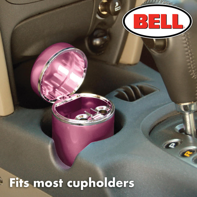 BBell Automotive 22-1-39268-8 Pink Diamond Ash Tray, Multi, One Size, Aluminum Canister with Sparkly Rhinestone Detail
