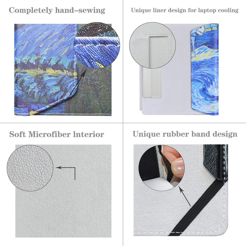 Protective Case for Lenovo Yoga 7i 2-in-1 16 Gen 11 Aura Edition/7a 2-in-1 16 Gen 11/7i 2-in-1 16 Gen 10/Pro 9i Gen 10 Aura Edition/Legion 7a 16 Gen 11,Starry Starry Night