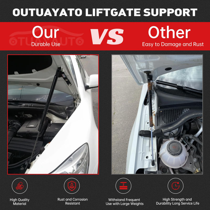 OTUAYAUTO Front Hood Struts - Replacement for 2003-2009 Lexus GX470, Toyota 4Runner Hood Lift Support Shock, OEM # SG329055, 5344039245 (Pack of 2) Replacement for Toyota 4Runner 2003-2009