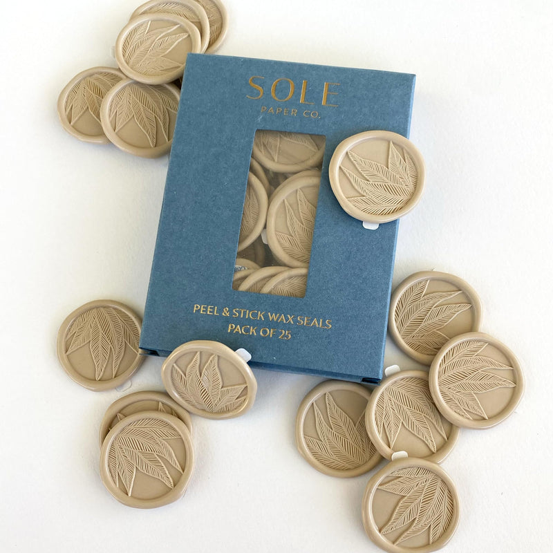 Shady Palm Wax Seal Stickers (Nude) Nude