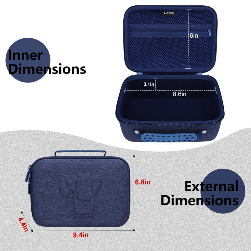 Small Camera Case Bag for Canon EOS Rebel T7/R50//R100 DSLR Camera Navy | Hard Carrying Travel Case for Canon EOS Rebel T7/R50//R100/R6 Mark II/R8/R6 Mark III/R50 V/T6/R10/R5 Mark II DSLR SLR Camera Navy Blue Small