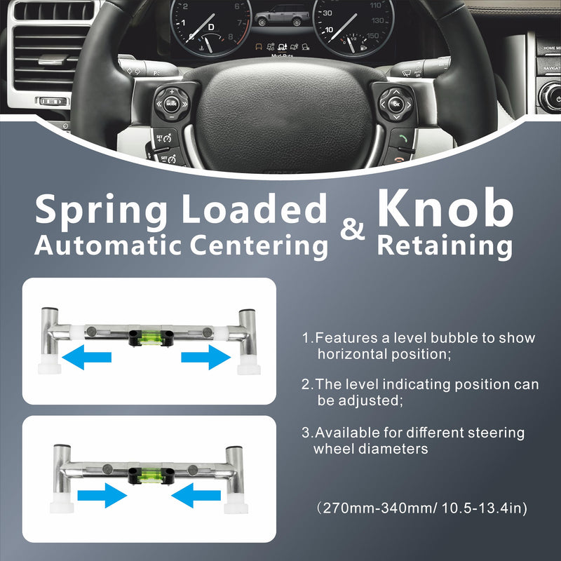 Steering Wheel Level Alignment Tool for Internal Diameter 270mm - 350mm Steering Wheel Holder Spring-Loaded Auxiliary Wheel Aligmment