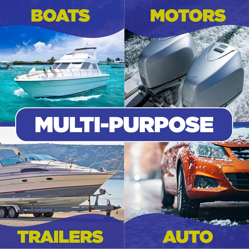Durabasics Salt Remover Flush Kit with High-Pressure Hose- Remove Salt Deposits Applicator for Boat - Marine Engine Flush - Perfect for Flushing Inboard/Outboard Motors and Removes Salt Deposits Away