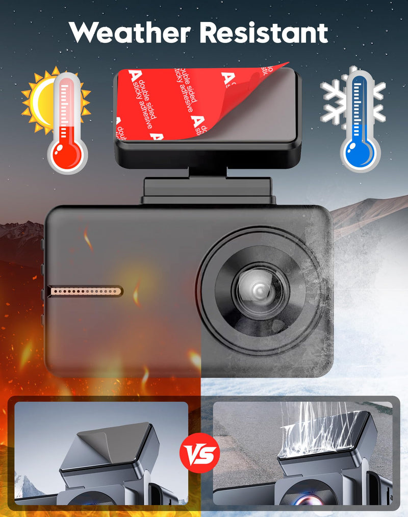 Dash Cam Sticky Pads - Double Sided Heat Resistant Adhesive for Car | Dashcam Suction Mount Replacement. Glue Adhesive Sticker. For GPS, windshield, dashboard. Strong high-temp adhesive.