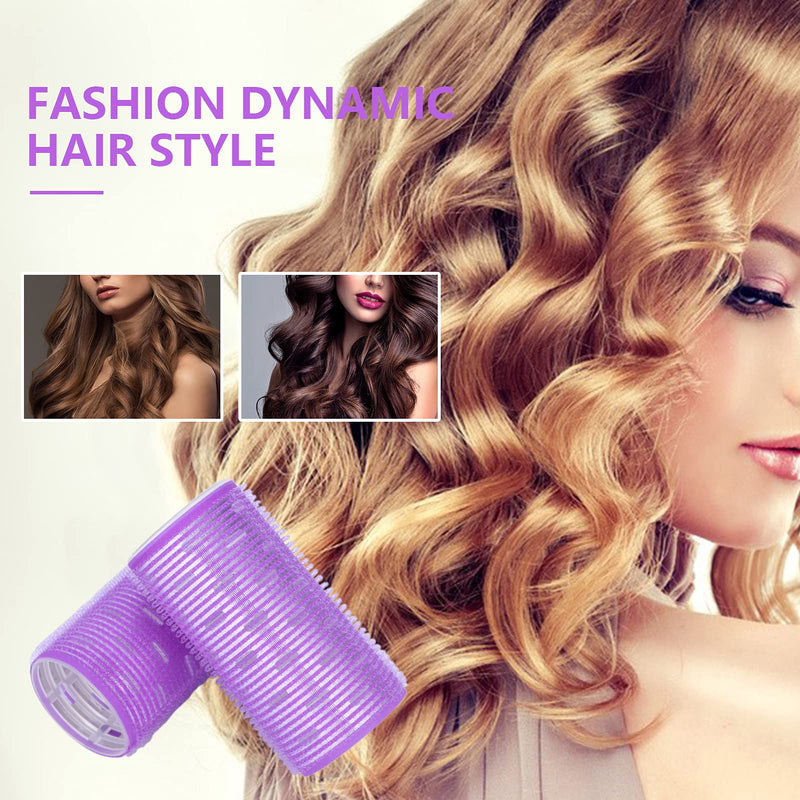 Yinhing Hair Rollers, 2 Pack Self Grip Bangs Hair Curling Tools, Sleep Hair Curlers, DIY Makeup Tools