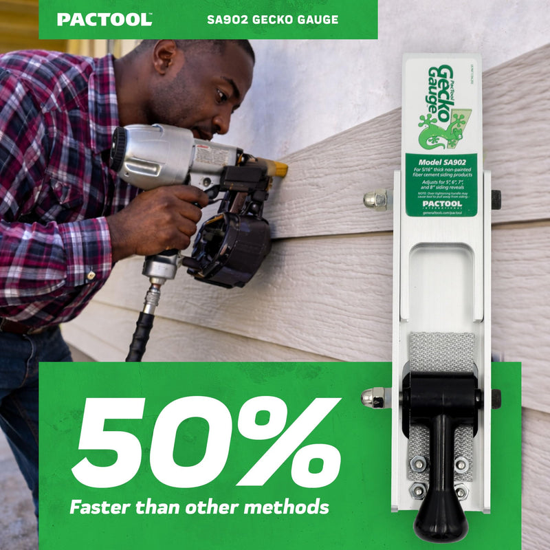 PacTool SA902 Aluminum Gecko Gauge Hardi Board Siding Gauges BRAND NEW 5/16” Thickness for Hardie Siding