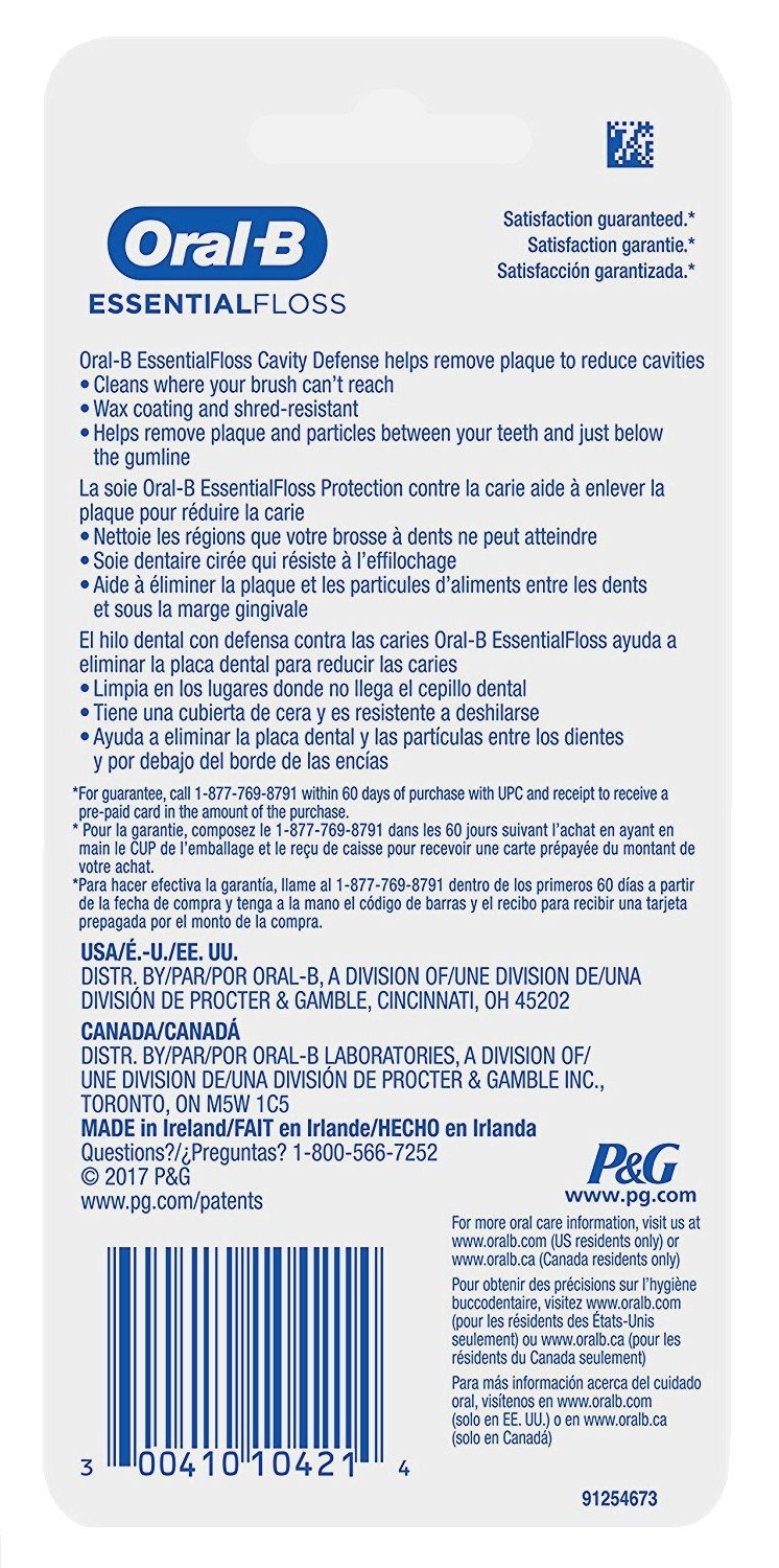 Oral-B 54 Yards Floss Mint Twin Pack (6 Pack)