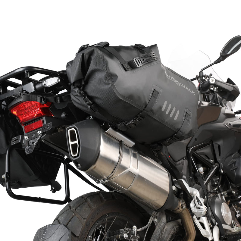 Rhinowalk Motorcycle Exhaust Heat Shield Universal Motorbike Exhaust Pipe Heat Cover Saddlebag Heat Insulation