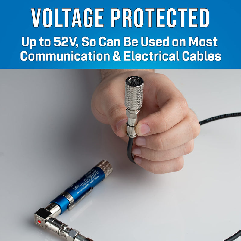 Jonard PT-300 Voltage Protected Coax Cable Wire Tracer Pocket Continuity Tester & Toner with Audible Beep and LED