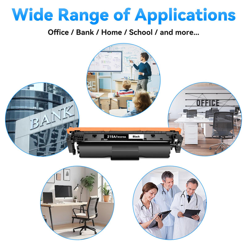 215A Black Toner Cartridges 1 Pack (with Chip) M182nw Toner | Compatible for HP 215A Work With Color Laser Jet Pro MFP M182nw M183fdw M183fw M155dw M155nw Printer, W2310A