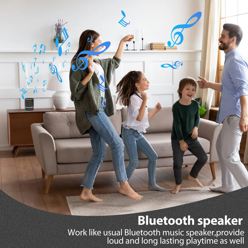 Speaker Camera - Indoor Security Camera - Full HD 1080P WiFi PTZ 180° Rotate Right/Left Motion Detection Mini Nanny Cam