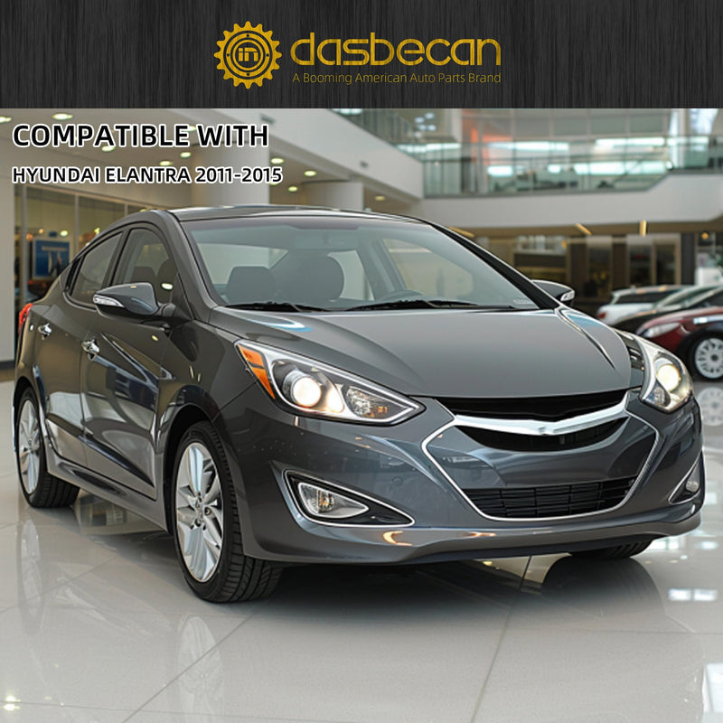 Dasbecan Gray Left Driver Side Sun Visor Compatible with Hyundai Elantra 2011 2012 2013 2014 2015 Replaces# 852103X000TX Left Gray