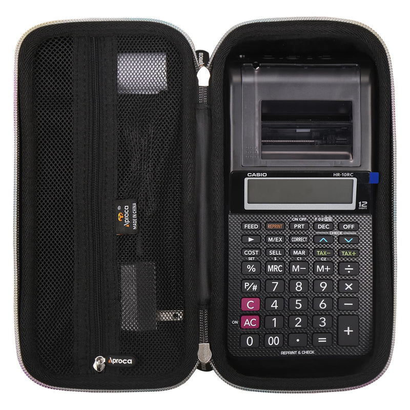 Aproca Hard Storage Travel Case, for Casio HR-10RC Printing Calculator and Thermal Paper Rolls