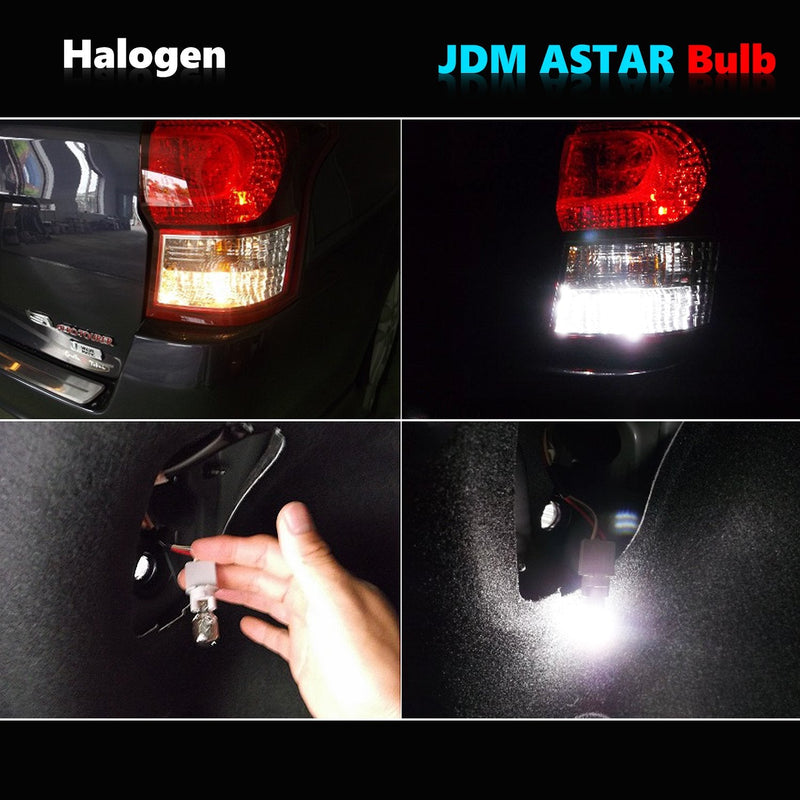 JDM ASTAR Super Bright Error Free 921 912 3035 Chips White LED Bulbs For Backup Reverse Lights Only