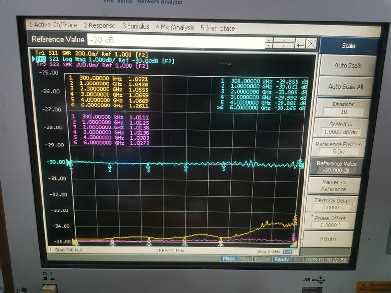 BECEN 10Watt SMA 30dB Attenuator,DC to 6GHz,50 Ohm