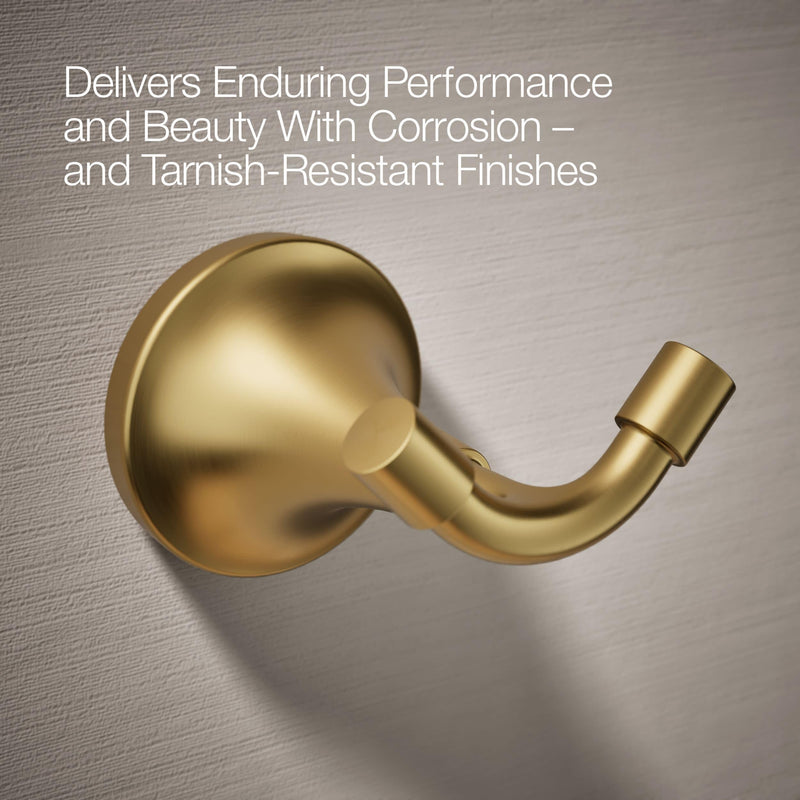 KOHLER TONE® ROBE HOOK Vibrant Brushed Moderne Brass