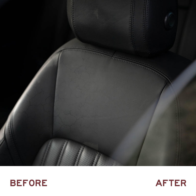 Leather Honey Complete Leather Care Kit: Cleaner, Conditioner, 2 Cloths. Non-Toxic Leather Care Made in the USA Since 1968. Restore Couches, Car Seats & Interior, Jackets, Shoes & Bags. For Any Color