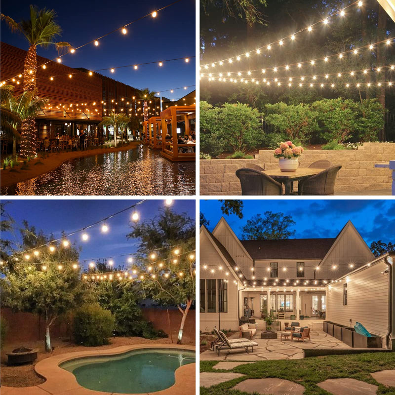 Meconard 48 Pack S14 LED String Light Bulbs, 1 Watt Shatterproof Replacement Bulbs for Patio Outdoor Sting Lights, E26 Medium Screw Base, Warm White 2200K, Non-Dimmable 48 Count (Pack of 1)